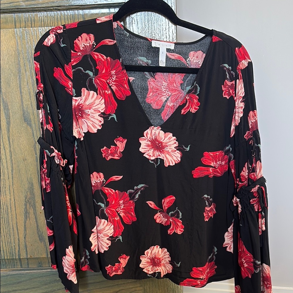 Floral long sleeve shirt